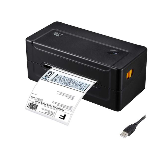 Direct thermal color labels printed for shipping applications do not require ink cartridges or ribbons to produce legible barcode output.