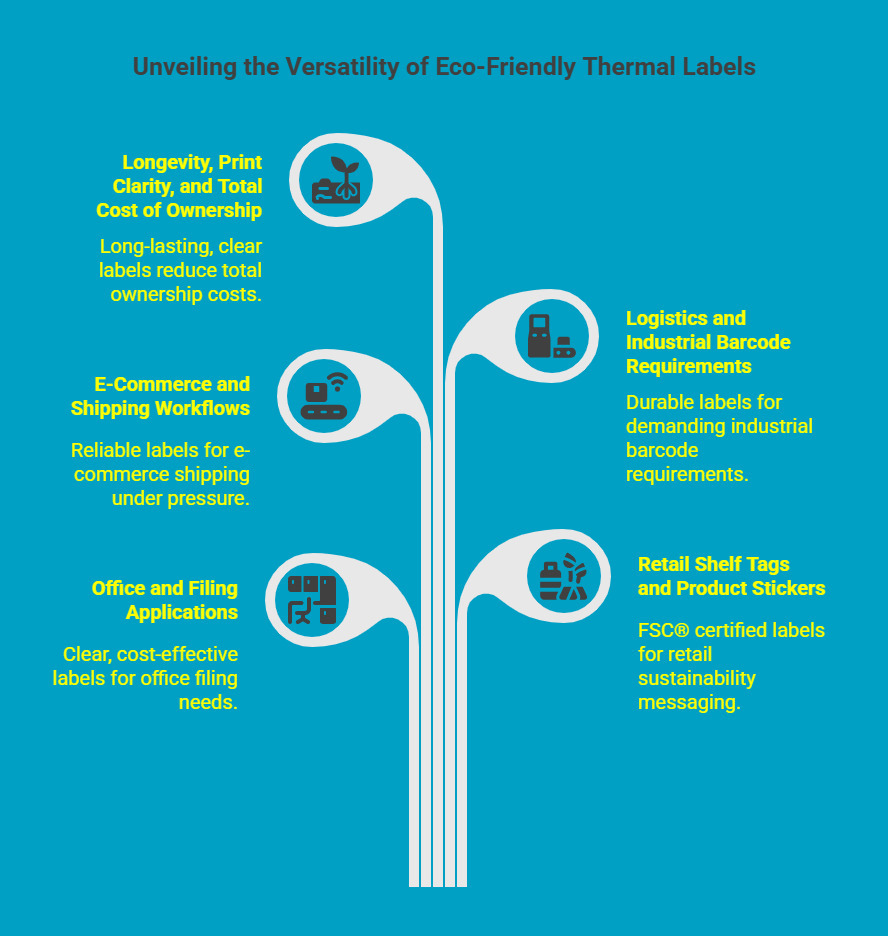 Infographic on How Do Eco-Friendly Thermal Labels Perform in Real-Life Business Scenarios