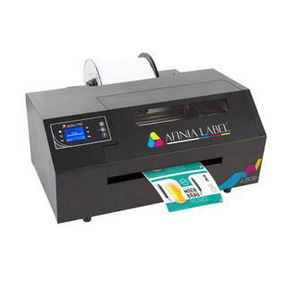 The Afinia L502 switches between dye and pigment ink without swapping machines; a practical advantage for businesses printing both product and warehouse labels.
