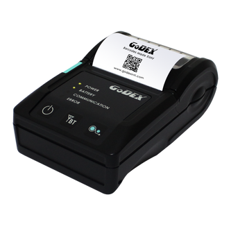 Portable barcode printers allow bedside label printing during patient intake and sample collection.