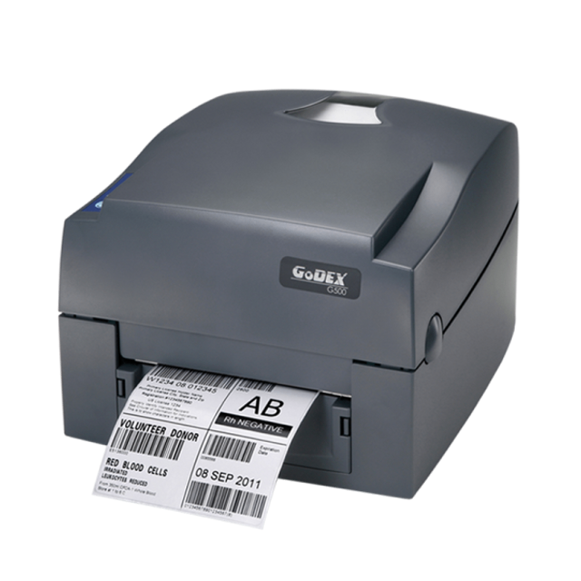 Godex G500 4" Thermal Transfer Barcode Printer, 203 dpi, 4 ips