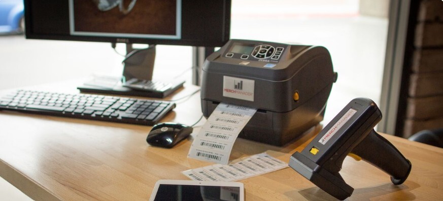 A table with smart inventory management systems A table with smart inventory management systems