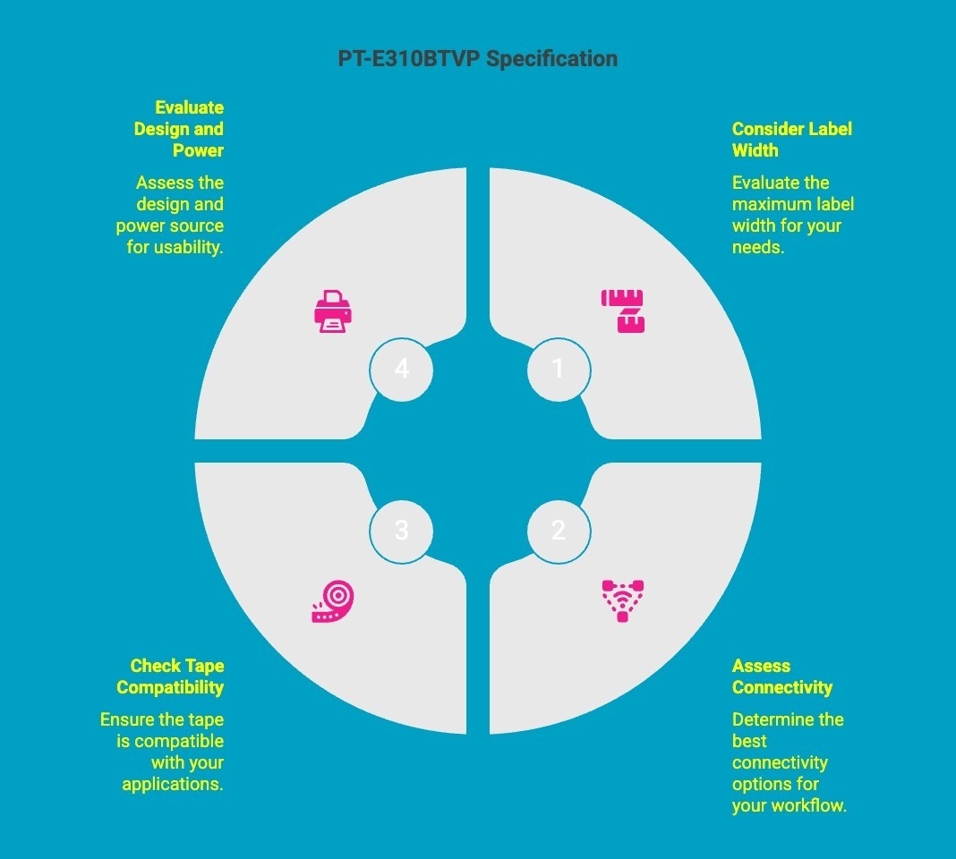 Infographics on PT-E310BTVP Specification