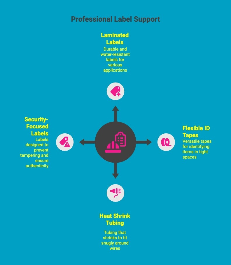 Infographics on Professional Label Support