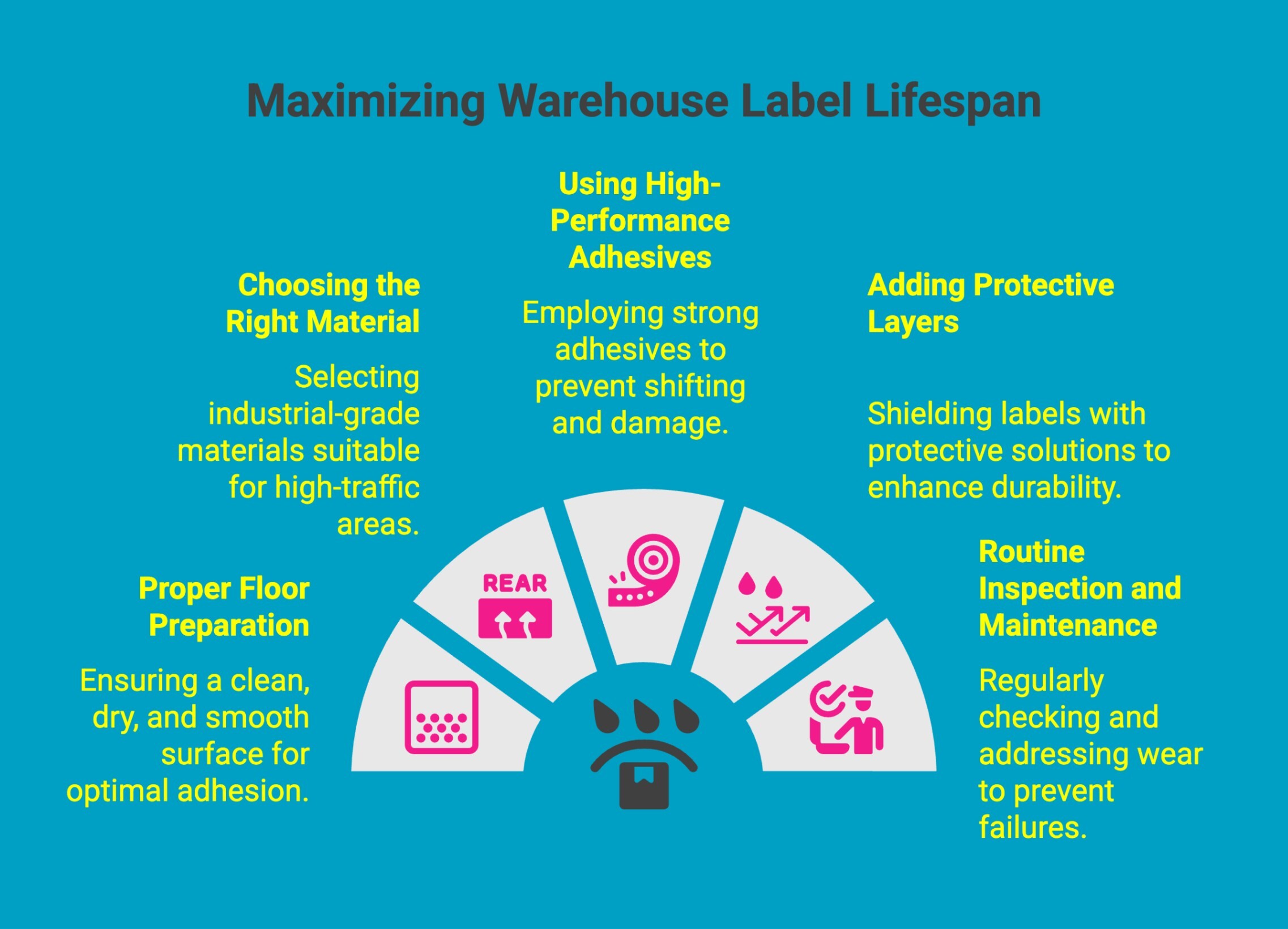 Infographic on maximizing warehouse label lifespan Infographic on maximizing warehouse label lifespan