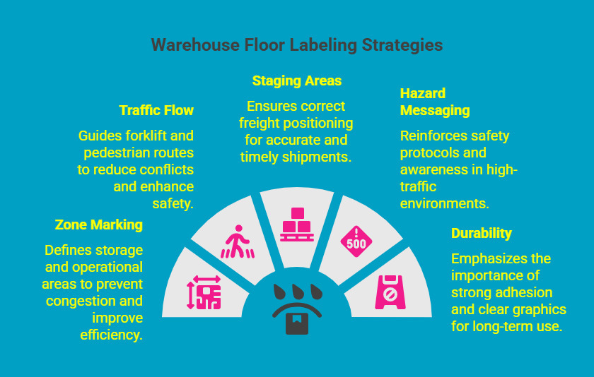 How Do Warehouse Floor Labels Support Navigation and Safety_ - visual selection How Do Warehouse Floor Labels Support Navigation and Safety_ - visual selection