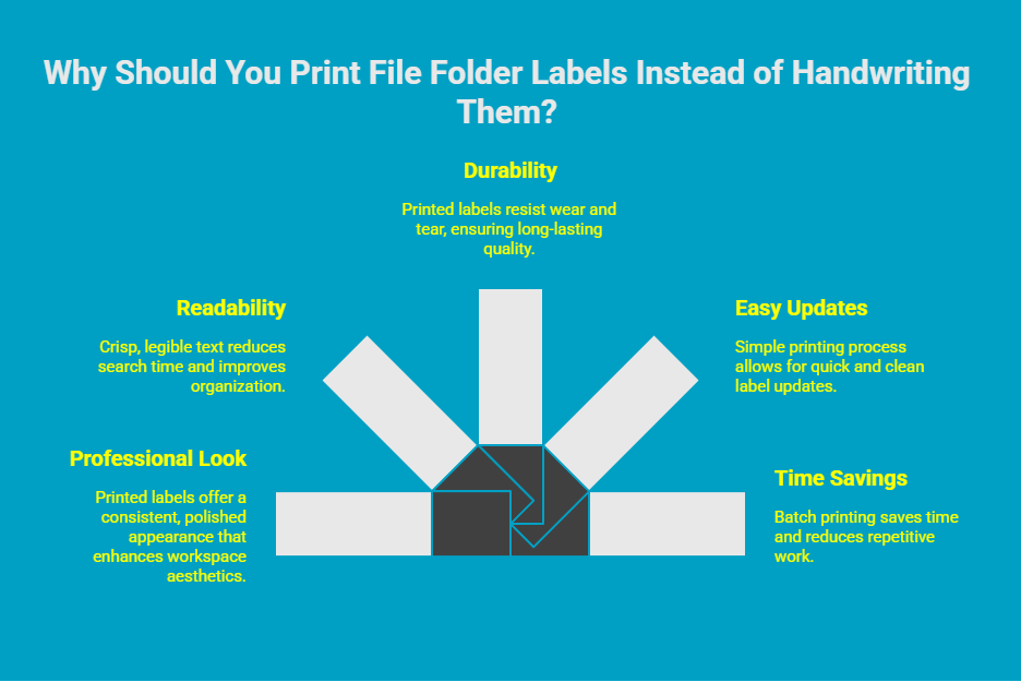 Infographic - Why Should You Print File Folder Labels Instead of Handwriting Them