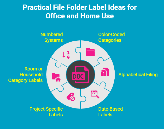 Infographic - Practical File Folder Label Ideas for Office and Home Use