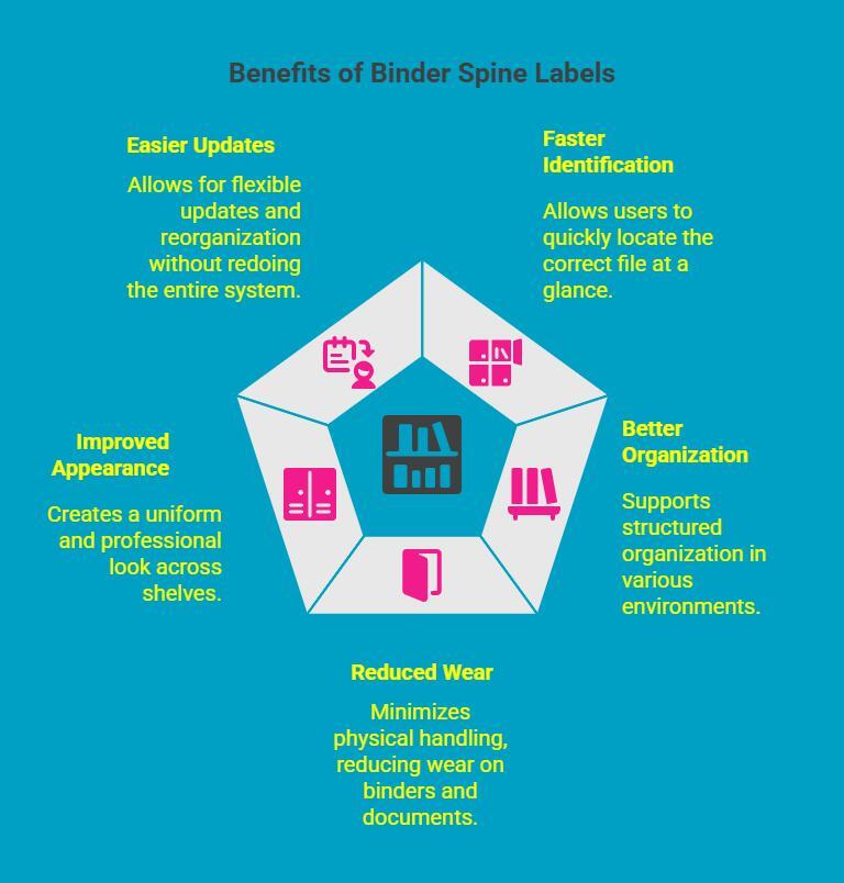 Infographic on What Makes Binder Spine Labels So Useful