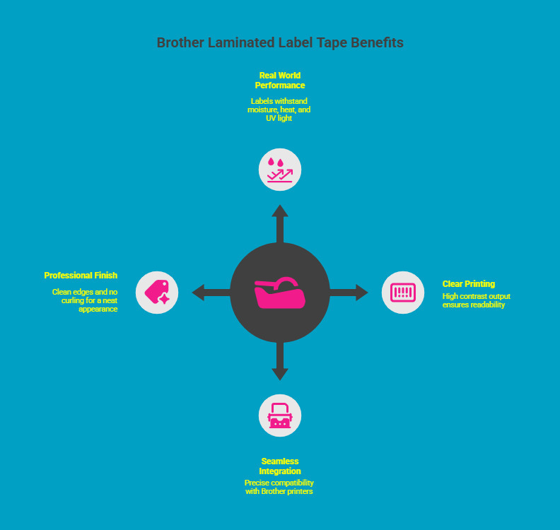 Infographic on Why Choose Brother Laminated Label Tape for Long Lasting Identification Infographic on Why Choose Brother Laminated Label Tape for Long Lasting Identification