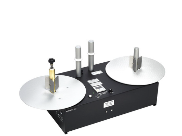 This photo shows a label counter machine in display