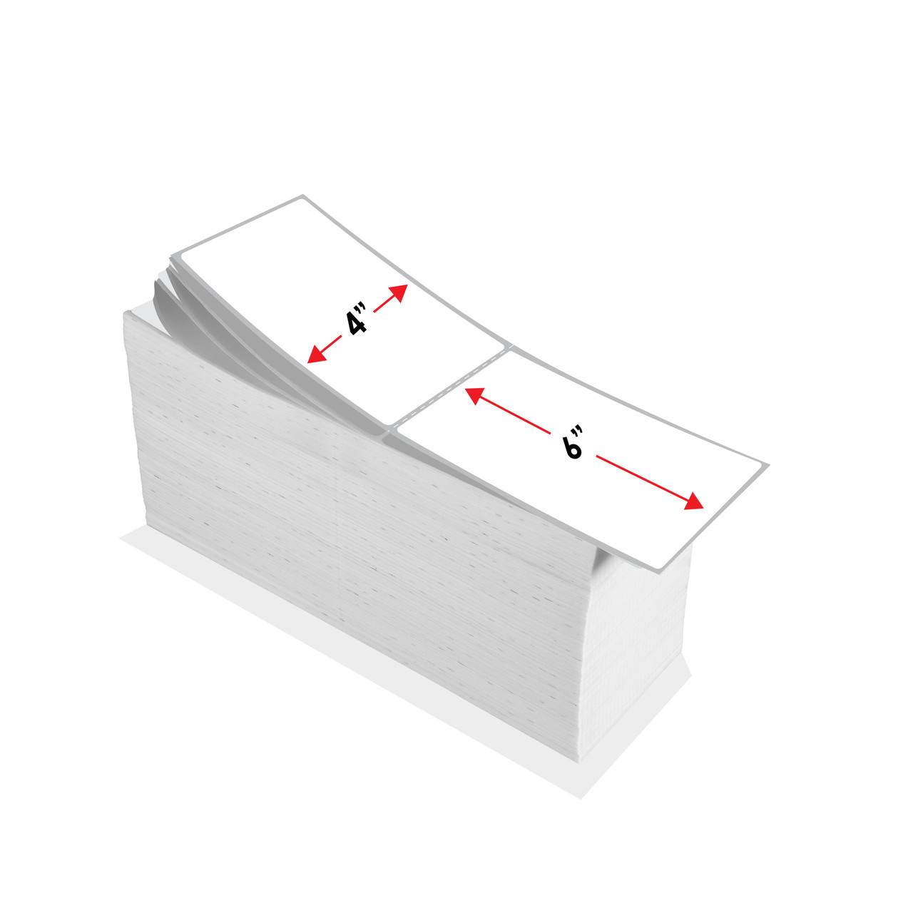 thermal transfer matte paper labels with dimensions
