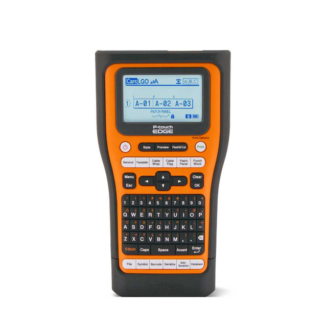 orange Brother PTE560BTVP mobile label printer