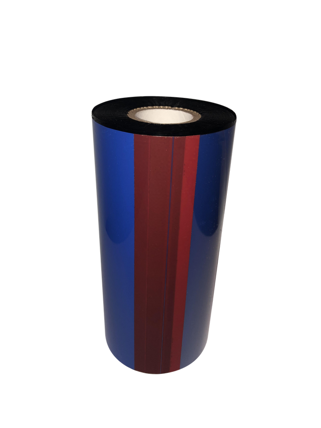 Monarch TDW121 black wax thermal ribbon roll for industrial barcode printers.