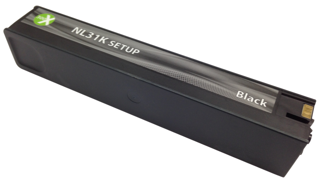 long and sleek NeuraLabel 300x Black Ink Cartridge