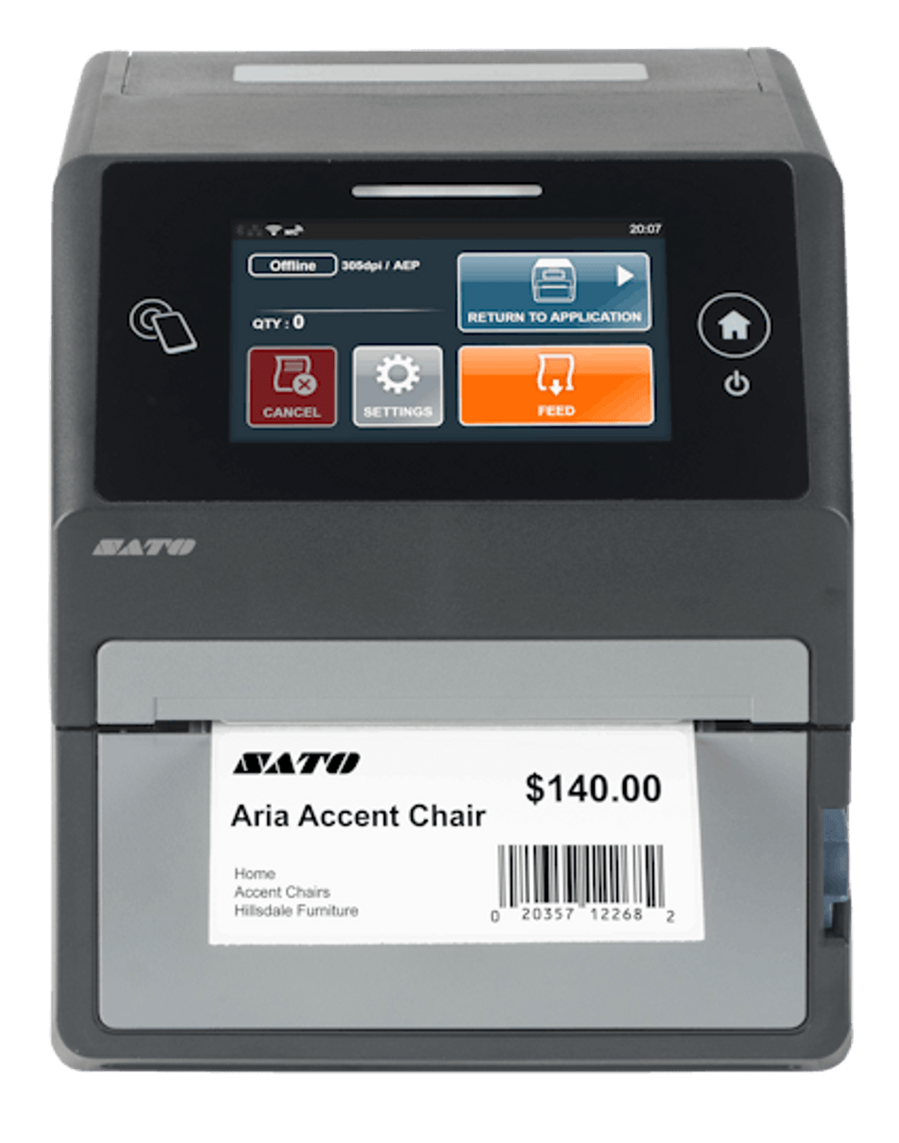 Desktop thermal transfer printers like the SATO CT4-LX suit businesses that need moderate, colour-capable label volumes.