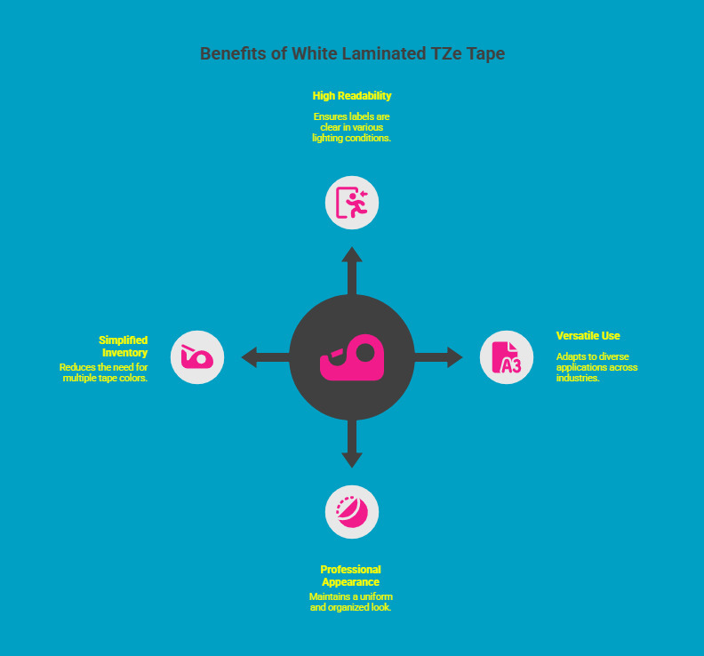 Infographic on Why Is White Laminated TZe Tape the Most Popular Choice Infographic on Why Is White Laminated TZe Tape the Most Popular Choice